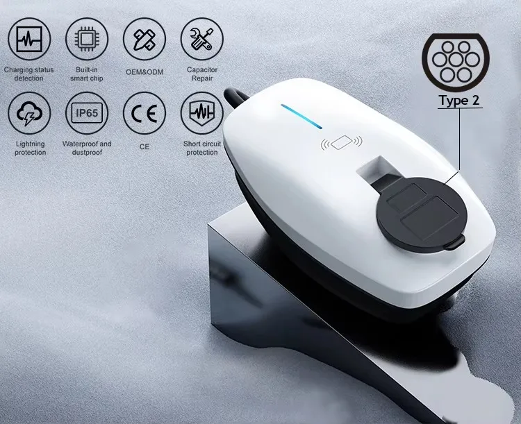 Aangepaste huishoudelijke fabr - Ev Charger Type 2 22Kw 32A 3 Phase recensie en prijs