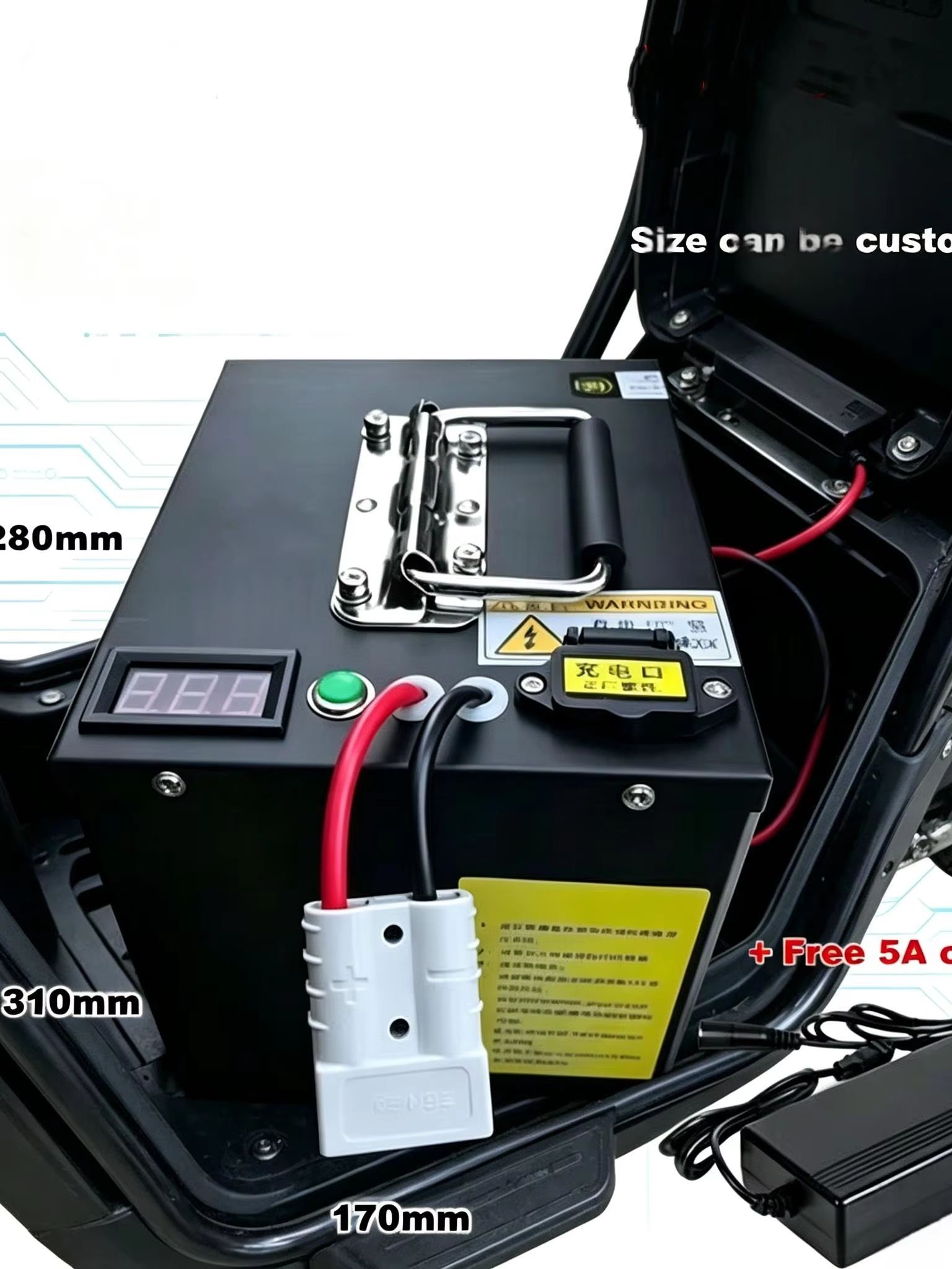 72V Lifepo4 Lithium Batterijpa - Lifepo4 72V 100Ah Battery Pack Ev recensie en prijs