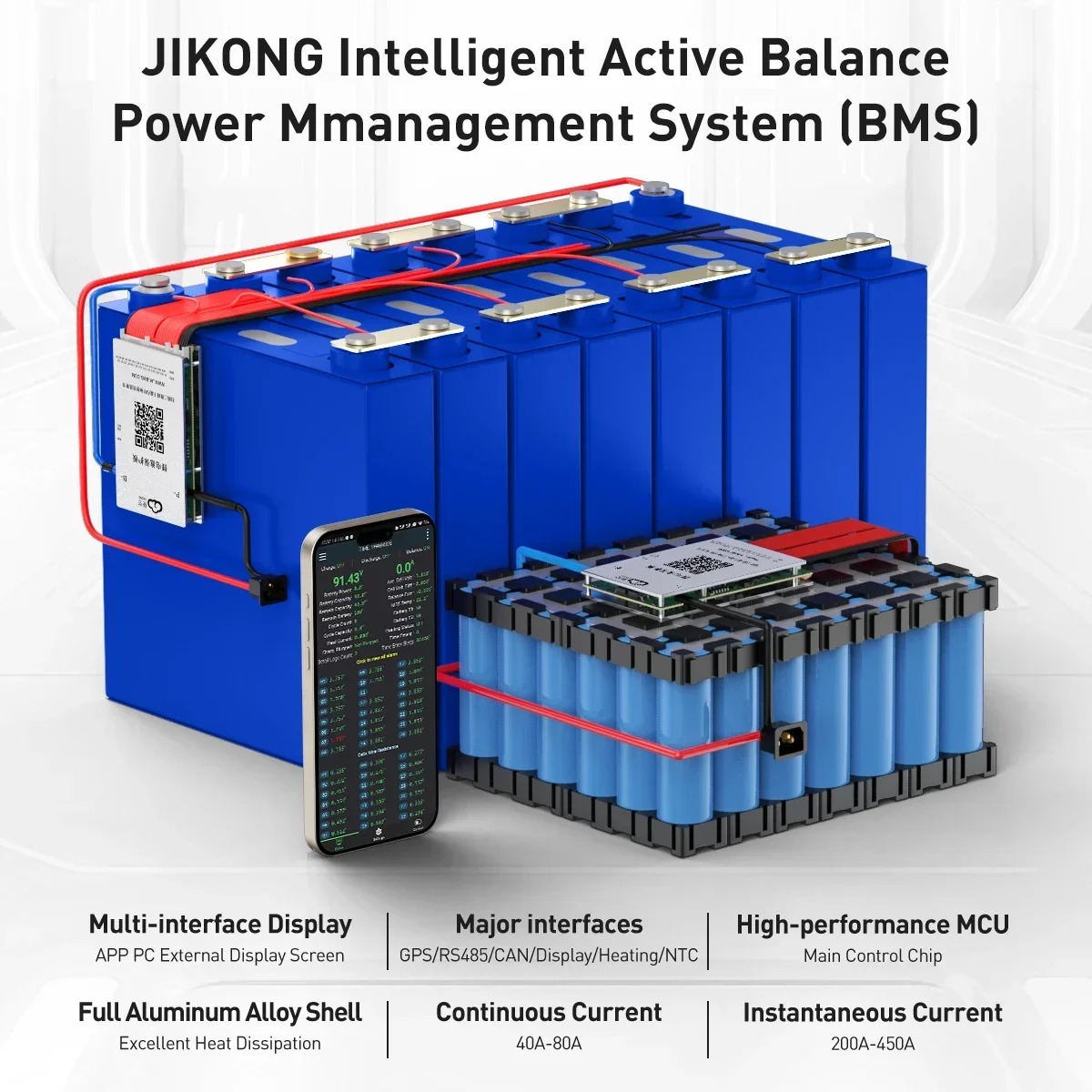 JK Smart BMS 4S-24S LiFePo4 Li - Smart Bms 24S 200A Bluetooth Lifepo4 recensie en prijs