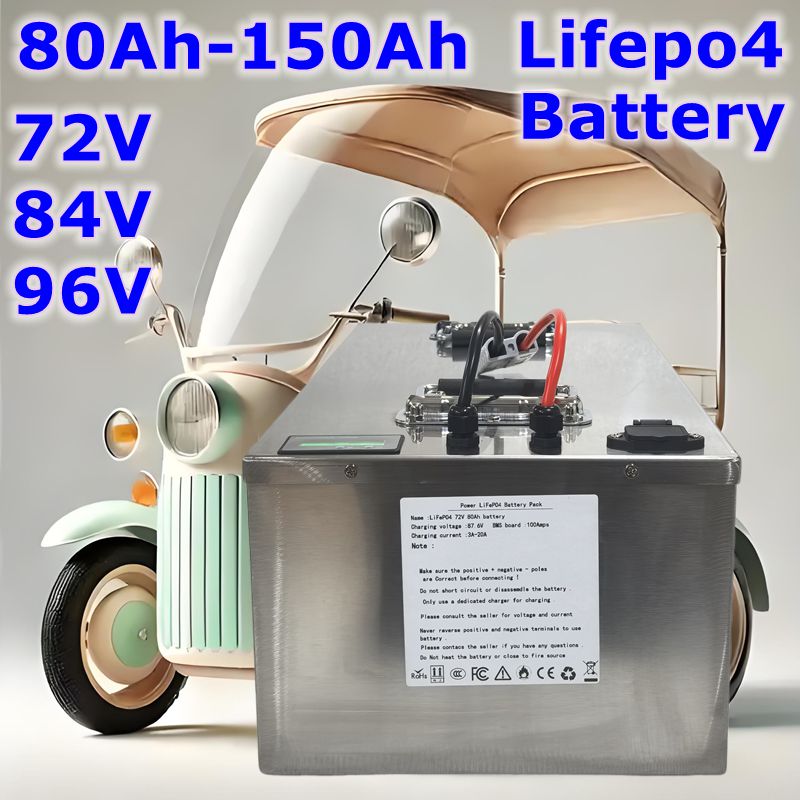LIFEPO4 batterij 72V 84V 96V 8 - Lifepo4 72V 100Ah Battery Pack Ev recensie en prijs